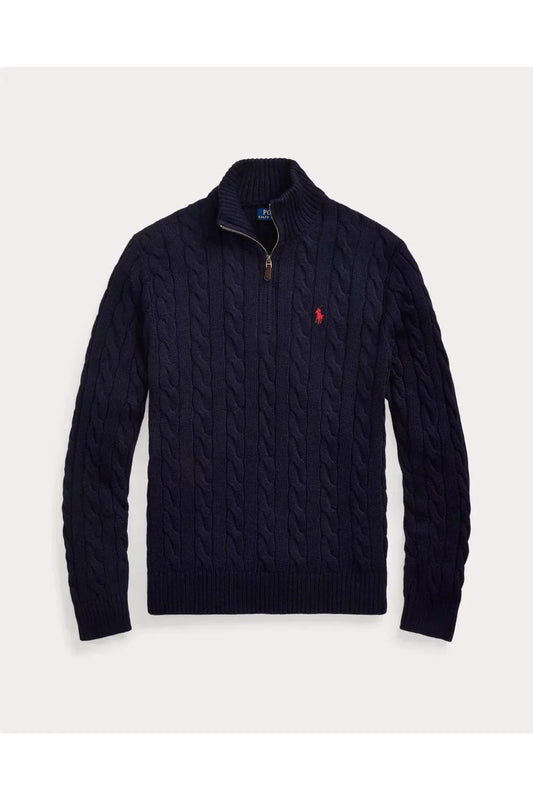 Ralph Lauren Strickpullover/Kragen - Marineblau